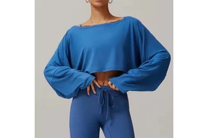 Casual T-Shirts Ladies Long Sleeve Top T-Shirt Custom Logo Tshirt Tops Quick Dry Ladies Gym Shirts Yoga Loose Fit