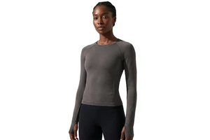 Women's Loose Fit Seamless Long Sleeve Lightweight Breathable Workout Shirt Moisture Wicking Fitness Top