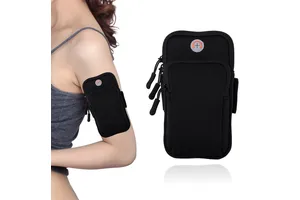 Running Armband Phone Arm Bag Breathable Sports Bag for Cycling and Running Smartphone Holder with Headphone