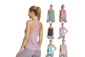 Women Summer Sleeveless Vest Quick-drying Mesh Sports Top Fitness Clothing T-shirt Gym Yoga Wear Workout Tops