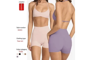 New European American Cross-Border Yoga Tank Top Women Solid Tight-Fitting Chest Pads Naked-Feel High Elasticity Quick-Drying