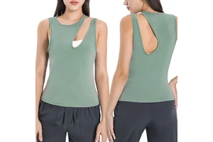 YSS060 High Quality Women's Tank Tops Comfortable Yoga Fitness Gym T-shirt for Training Exercise Running Sleeveless Sports Bra