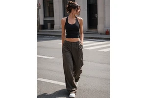 Women Fitted Minimal Deep V Seamless Naked Feel Workout Tank Cloud Soft 4-Way Stretch Quick-Dry Breathable Cropped Yoga Cami Gym