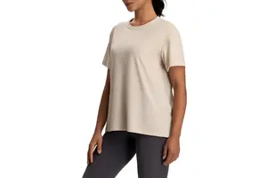 Merino Wool Women's Summer T-Shirt, Breathable Moisture Wicking Loose Fit Yoga Top, 7 Colors Available Casual Fitness Top Shirt