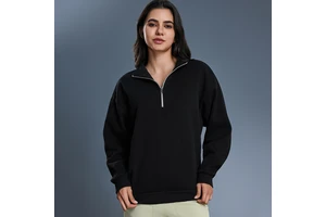 High Quality Women Autumn Casual Stand Neck Half Zipper Loose Yoga Fitness Long Sleeves Women Gym Sports T Shirt