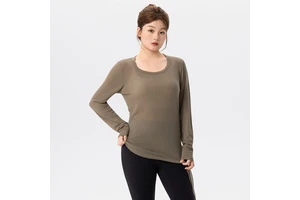 Loose Yoga Blouse Solid Color Short-Sleeved Women Quick-Drying Fitness Clothes Running Slimming Tops Exercise Blouse Wear