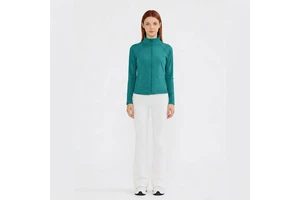 Latest Fashion Yoga Jacket High Quality Workout Gym Clothing Women Unisex Skinny Fit Long Sleeve Full Zip Lightweight Breathable
