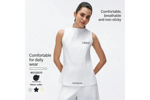 Xsunwing Custom Logo Women's Sports Tank Tops Sleeveless Loose Fit, Exercise, Fitness, Yoga, Running Casual Singlet Vest WD26020