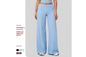 High Wide-Leg Yoga Pants for Women Loose-Fit Brushed Straight-Leg Sports Fitness Leggings Four-Way Stretch Peach-Shaped