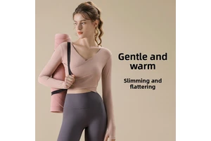 Yoga Clothing Top Women's Autumn Winter High-end Fitness Clothes Slim-fit Spandex/Nylon Quick Dry Sports Pilates 2026 New Long