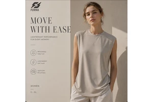 Unisex Lightweight Sleeveless Performance Breathable Quick Dry Tank Top Front Logo Polyester/Spandex OEM