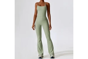 New Ladies Sports Vest Wide Leg Yoga Pants Suits Casual Lightweight Cooling Smooth Two Piece Gym Wear Set