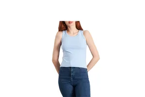 Custom Womens Ribbed Nylon Tank Top Four Way Stretch Lightweight Fitness Vest Yoga Gym Running Activewear Wholesale OEM