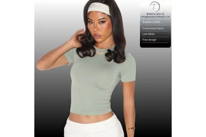 Women's Spandex Nylon Seamless Breathable Solid Color Yoga Crop Top Short Sleeve Regular Fit Stretchy Front Gym Activewear