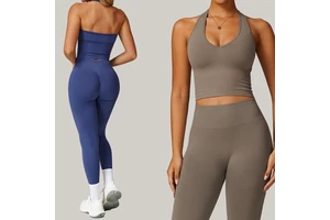 Women Breathable Halter Yoga Vest Women's Seamless Tight Yoga Top Outdoor Fitness Sports Underwear