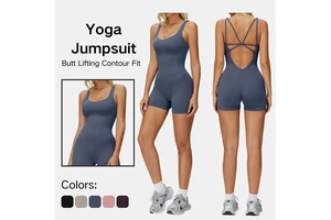 Yoga Women V Neck Cross Back Padded Yoga Top Stretchy Workout Tank Athletic Fitness Wear Soft Fabric High Support Performance