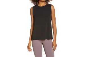 Women's Summer Eco-Friendly Quick-Dry Jersey Tank Top Loose Sleeveless Sport Shirt Workout Fitness Gym Yoga Design