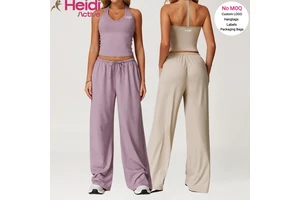 High Quality Fitness Wear Moisture Wicking V-neck Y Back Yoga Tank Top Loose Fit Leisure Women Yoga Leggings Gym Yoga Set