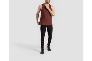 Breathable OEM Custom Natural Organic Cotton Men's Tank Tops Solid Color Man Tank Tops Summer Sleeveless Man Yoga Tank Top