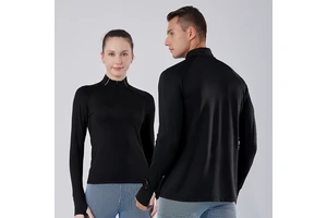 Yoga Workout Long Sleeve Shirt for Women Hoodie Athletic Sports Gym Tops With Thumbhole Quick Dry Workout Hiking Athletic Shirts