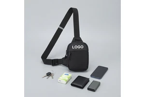 Custom Men's Small Sports Backpack Women's Eco-Friendly Crossbody Mobile Phone Waist Bag Shoulder Chest Bag