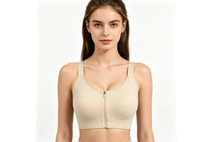 OEM Custom Logo Plus Size Front Zipper Sports Bra Seamless High Impact Gym Activewear Yoga Crop Top For Women