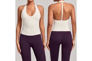V-neck Tight Running Yoga Vest Breathable Quick-drying Fitness tank Tops Women's Outdoor Running Sports Gym Underwear