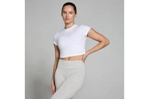 Women's Cap Sleeve Gym Crop Top Workout Fitness Activewear Yoga Sports Cropped Tee Crewneck Stretch Wholesale Training Wear
