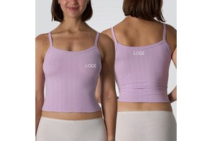 SK1335 Women Slim Fit Round-Neck Sexy Sleeveless Comfortable Breathable Yoga Vest Solid Color Running Gym Vest