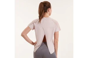 Popular Design Workout Women Sportswear Yoga Running Sports Shirt Yoga t Shirt for Women Quick Dry Backless Gym Shirts