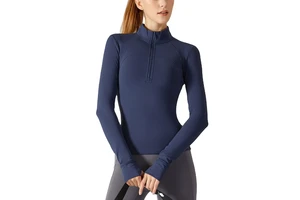 Wholesale Women Skin Sport Tops for Women Long Sleeve Basics Winter Warm Jackets Long Sleeve Gym Top Women