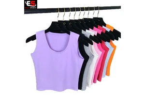 Women's Casual Plus Size Solid Embroidery Breathable Quick Dry Yoga Gym Sports Tank Top