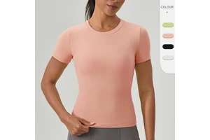 Women's Running Yoga Shirt with Four-Way Stretch Breathable Quick-drying for Fabric Simple Design for Fitness Sports Top