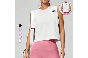 Naked Feeling Workout Tank Top Women Sleeveless Yoga Shirt Buttery Soft Gym Activewear Loose Fit Muscle Tank Fitness Clothing