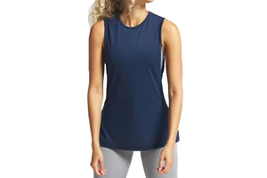 Custom Women Jersey Workout Tank Tops Breathable Quick Dry Gym Fitness Yoga Running Sleeveless Athletic Front Logo Tank Top