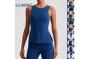 New Arrival Nude-Feel Spandex/Nylon Women's Tops Vest Sports Bra Quick-Dry Tight-Fitting Fitness Yoga Tank Top for Women