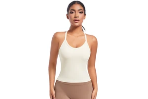 New Double-Sided Solid Color Breathable Quick Dry Sports Vest Top for Running Fitness Yoga