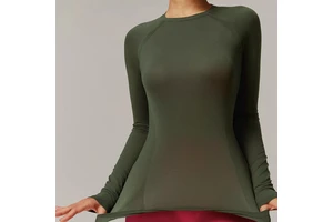 New Design Thread Seamless Long Sleeve Yoga Clothes Casual Quick-drying Fitness Clothes Running Sports Top for Women