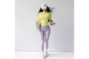 Nylon 66 High Tenacity Spandex Thermal Brushed French Terry Knit 280 GSM for Yoga Sets