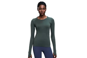 New Seamless Yoga Top with Long Sleeves - Women's Sport Running Comfortable and Breathable Fitness Clothing