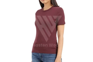 Top Trending Women's Gym Fitness Training T-Shirts 100% Cotton Eco-Friendly Short Sleeve Crew Neck Sports T-Shirts