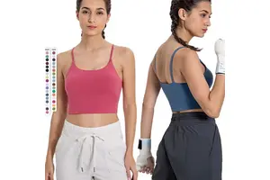 MAYYOUNG High Quality Women Yoga Vest Fitness Training Tank Top with Built-In Bra Sportswear