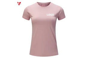 Custom Ladies High Quality Fitness Vest Sports Short Sleeves Gym Training Crop Top Workout Casual Yoga T-Shirt for Women F237