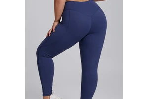 Women's Leggings Wholesale High Waist Pocket High Elasticity Plus Size Sports High Quality Yoga Leggings for Women