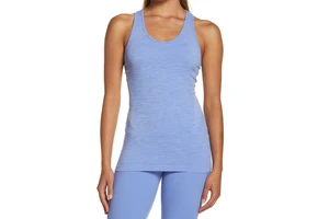 Custom Women's Casual Sustainable Solid Streetwear Gym Workout Tank Top Quick Dry Breathable Cotton Spandex Jersey Knitted Front
