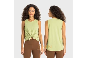 High Quality Summer New Thin Breathable Ice Feel Loose Strap Quick Drying Fashion Outwear Women Yoga Training Fitness Shirt Top