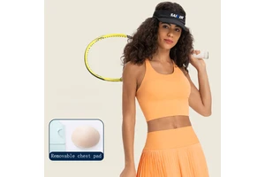 High Quality Women Push up Crop Tank Top Vest Breathable Lightweight Running Padded Fitness Yoga Sports Bra