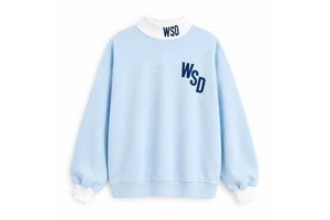 Custom Women's Plus Size Color Block Spliced Mock Neck Sweatshirt Embroidered Letter Custom Logo Loose Casual Long Sleeve Top