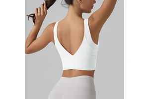 Women's Seamless Yoga Tank Top Built-in Removable Bra High Support Adjustable Straps Breathable Spandex/Nylon Fabric for Fitness