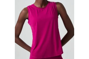 2025 New Design Round Neck Lightweight Quick Dry Nude Feel Sleeveless Gym Vest for Women